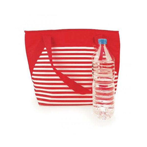 IRIS BEACH torba termiczna na plażę, czerwona | TwójLunchBox