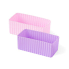 2 Foremki do lunchboxów Yumbox Rose / Lilac– idealne do rozdzielania przekąsek w lunchboxie, na owoce, orzeszki, sery i inne, kolor: różowy/fioletowy