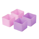 4 Foremki do lunchboxów Yumbox Rose/Lilac– idealne do rozdzielania przekąsek w lunchboxie, na owoce, orzeszki, sery i inne, kolor: różowy/fioletowy