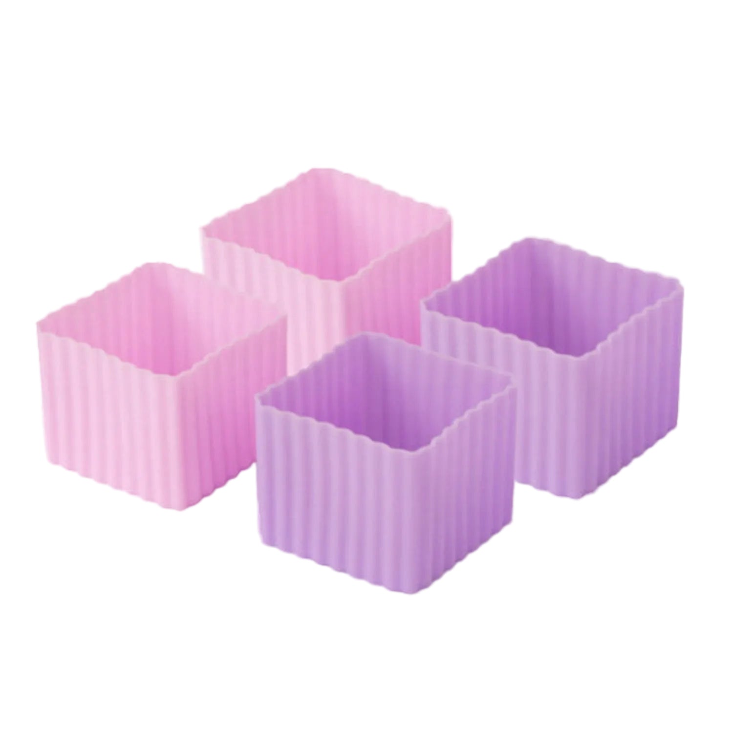 4 Foremki do lunchboxów Yumbox Rose/Lilac– idealne do rozdzielania przekąsek w lunchboxie, na owoce, orzeszki, sery i inne, kolor: różowy/fioletowy