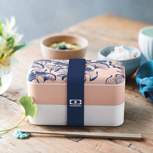 MONBENTO ORIGINAL bento box, 1l, Graphic Ginkgo Monbento Lunch Boxes & Totes | TwójLunchBox