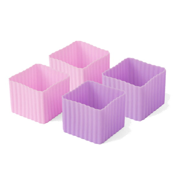 LEKKABOX BENTO CUPS 4 foremki do lunchboxów, Rose/Lilac Lekkabox Lunch Boxes & Totes | TwójLunchBox