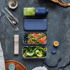 MONBENTO ORIGINAL bento box, 1l, Natural Blue Monbento Lunch Boxes & Totes | TwójLunchBox