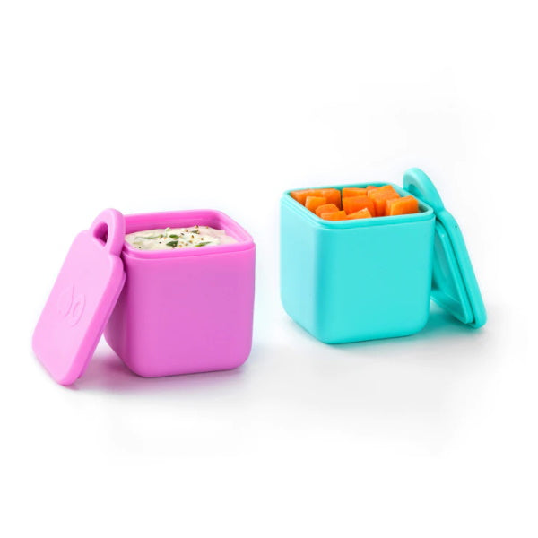 OMIE OMIEDIP dwa szczelne pojemniczki, Pink Teal | TwójLunchBox