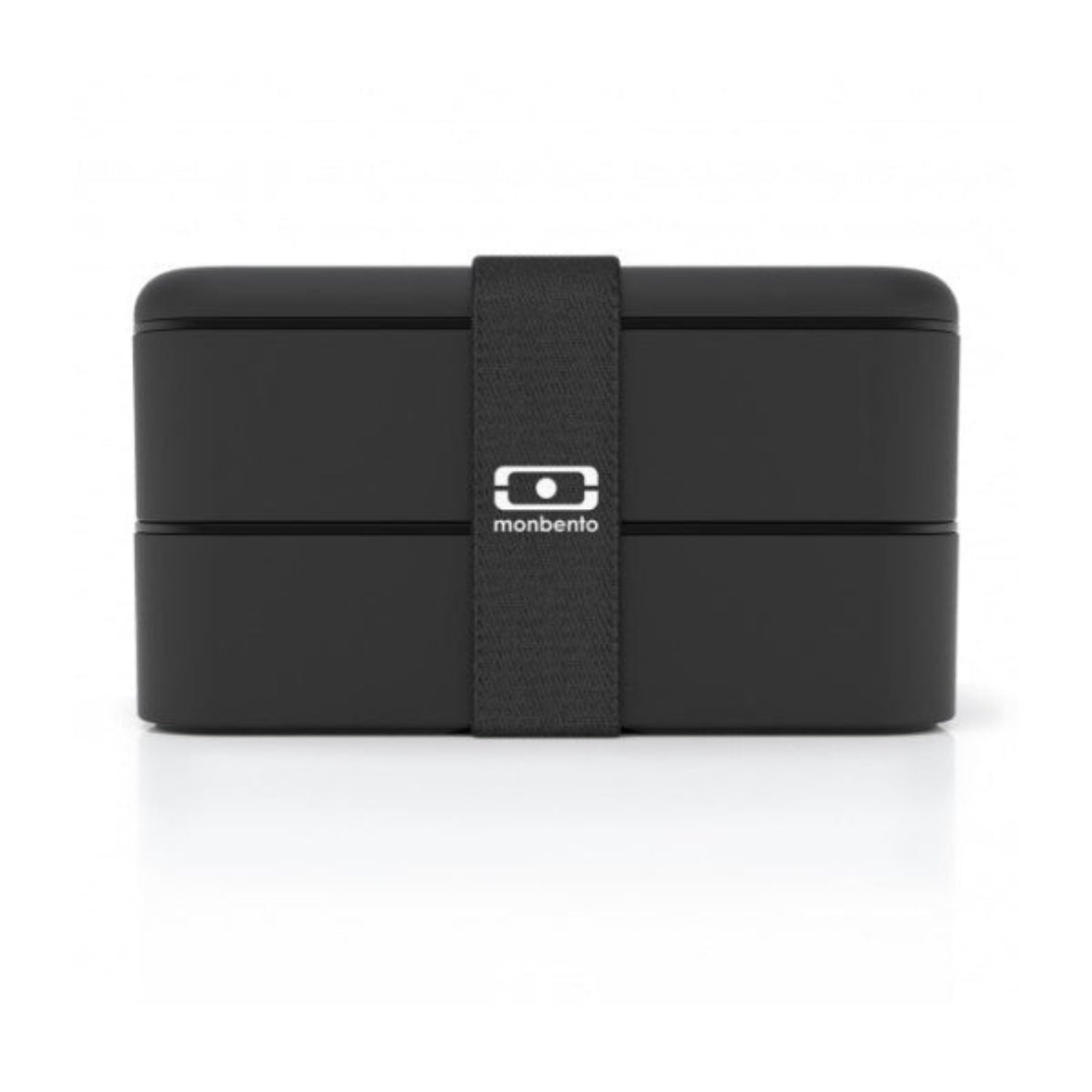 Monbento Original – dwupoziomowy lunchbox z miseczką. Szczelny, BPA free, do mikrofalówki i zmywarki. Stylowy francuski design, wzór: Onyx