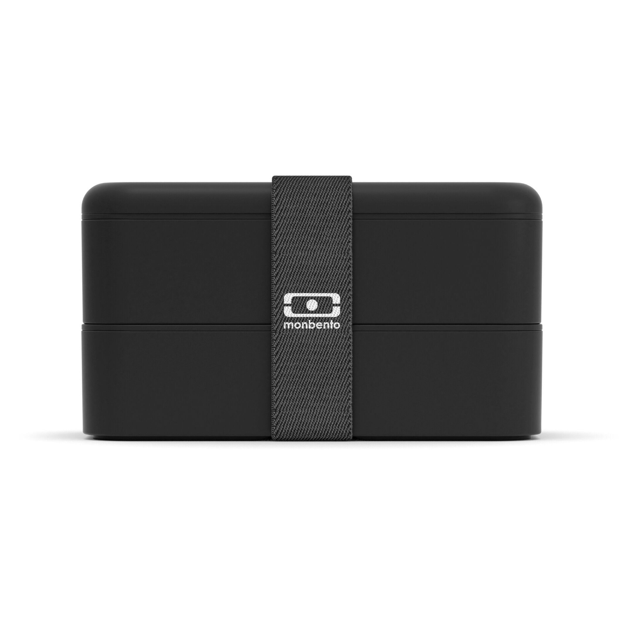 Monbento Original – dwupoziomowy lunchbox z miseczką. Szczelny, BPA free, do mikrofalówki i zmywarki. Stylowy francuski design, wzór: Onyx