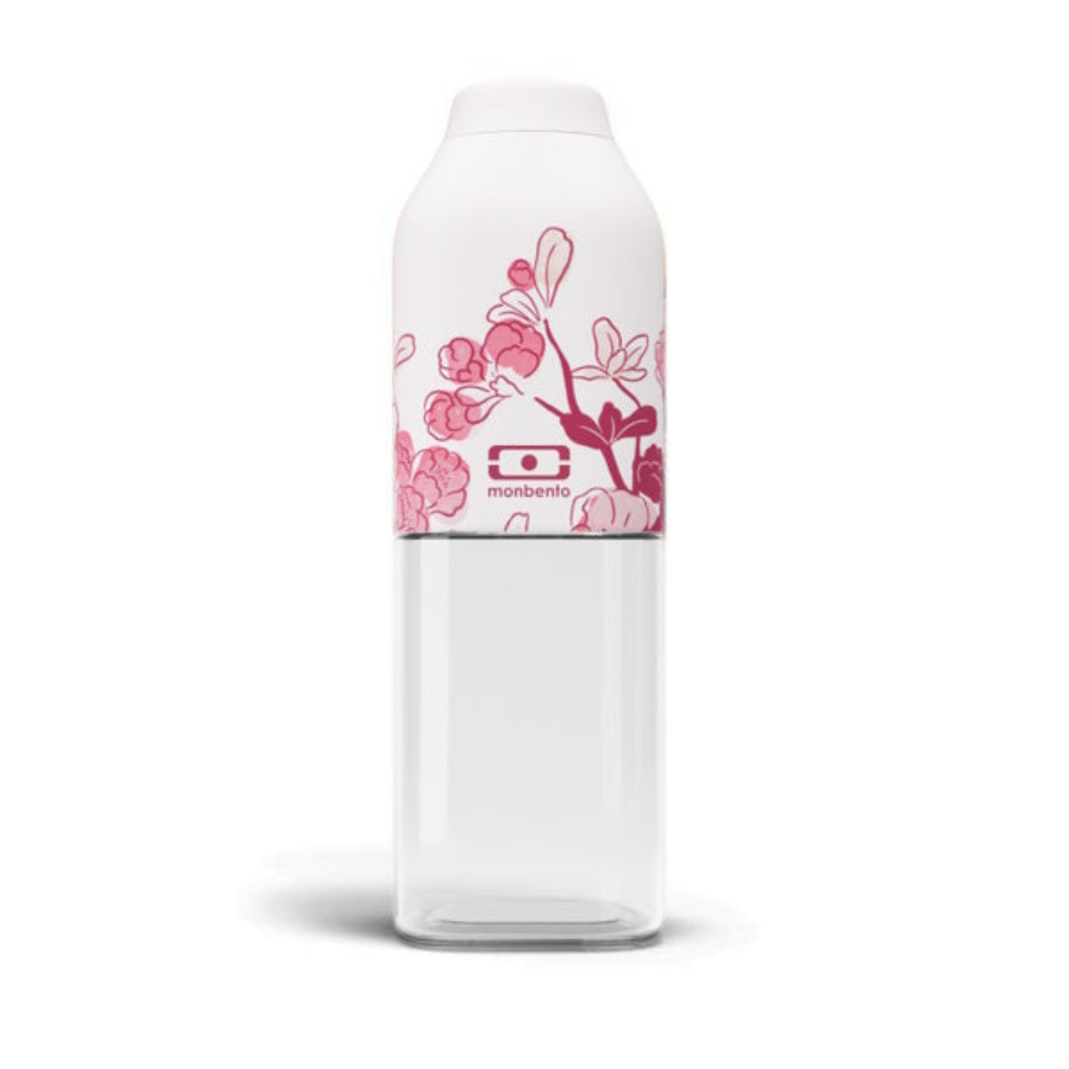 Monbento Positive M – ultralekka butelka 500 ml z tritanu. Trwała, kompaktowa, bez BPA, idealna do torby czy plecaka, wzór: magnolia