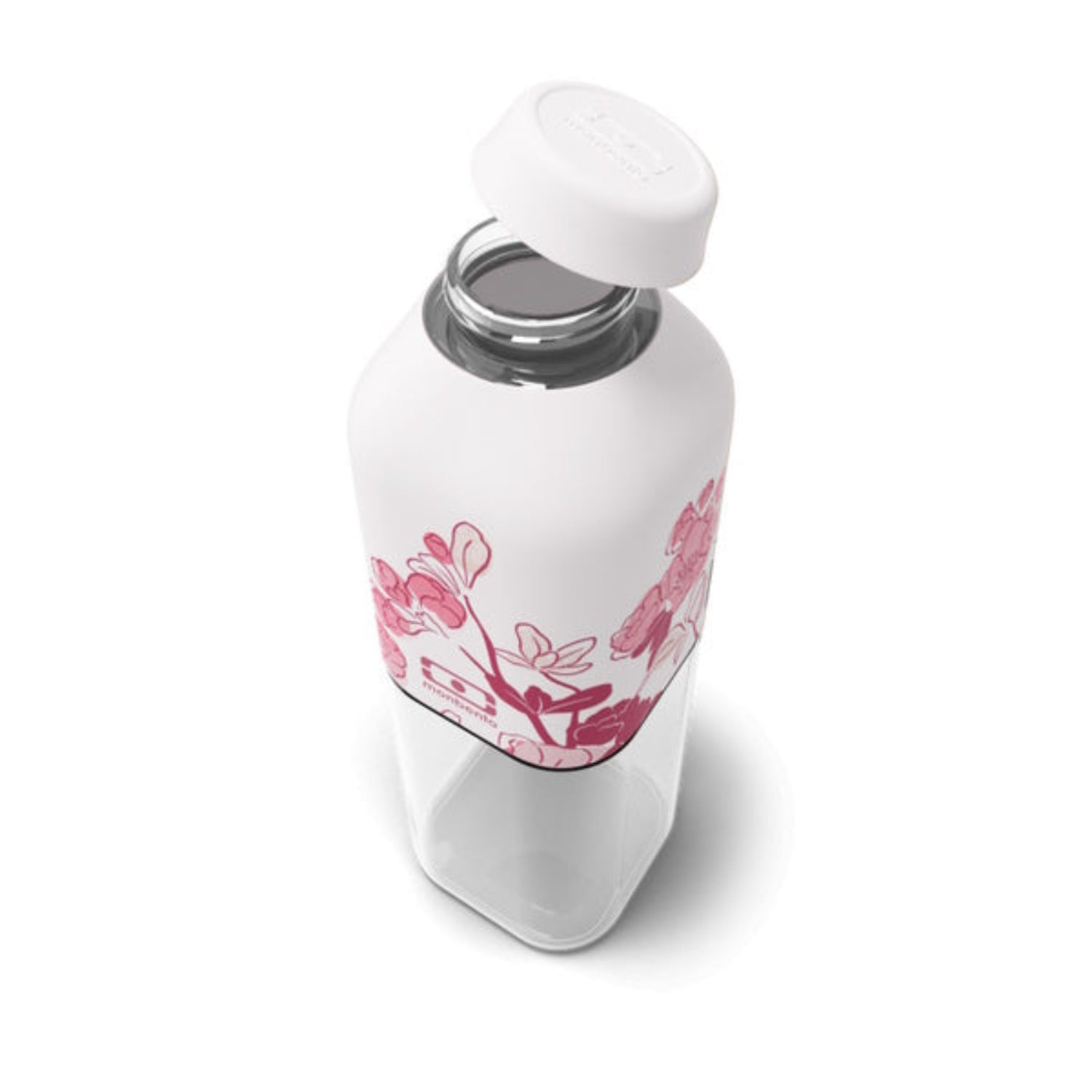 Monbento Positive M – ultralekka butelka 500 ml z tritanu. Trwała, kompaktowa, bez BPA, idealna do torby czy plecaka, wzór: magnolia