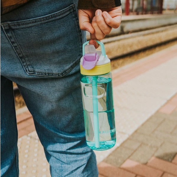 Bidon ze słomką Kambukka Lagoon 750 ml Candy Dance – tritan, słomka do ostatniej kropli, schowany ustnik, lekka, szczelna, bez BPA, idealna na rower i siłownię, kolor: turkusowy