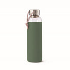 BLACK+BLUM GLASS WATER butelka borokrzemowa 600ml, oliwkowa Black+Blum Water Bottles | TwójLunchBox