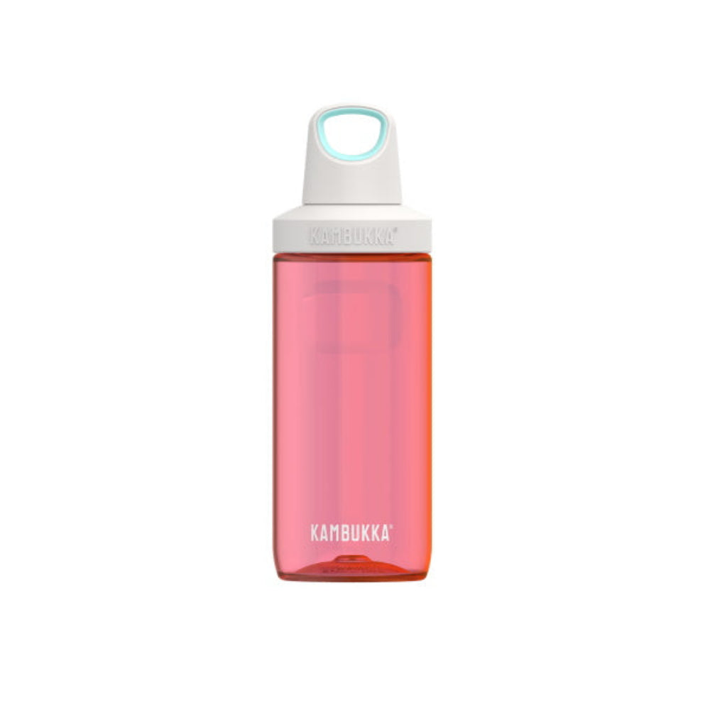 Kambukka Reno Strawberry Ice 500 ml – lekka butelka tritanowa, 100% szczelna, szeroki wlew, uchwyt pętelka, bez BPA, odporna na zapachy i promienie UV, kolor: czerwony