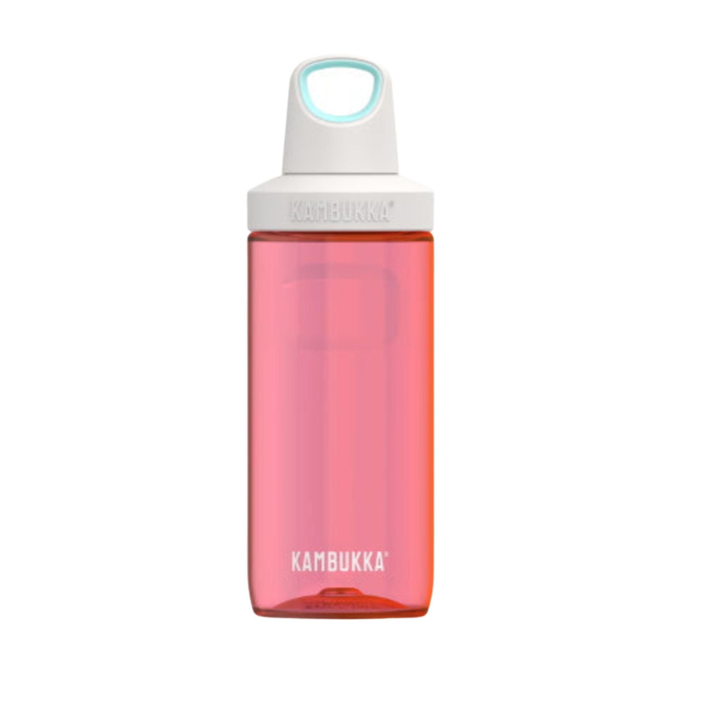Kambukka Reno Strawberry Ice 500 ml – lekka butelka tritanowa, 100% szczelna, szeroki wlew, uchwyt pętelka, bez BPA, odporna na zapachy i promienie UV, kolor: czerwony