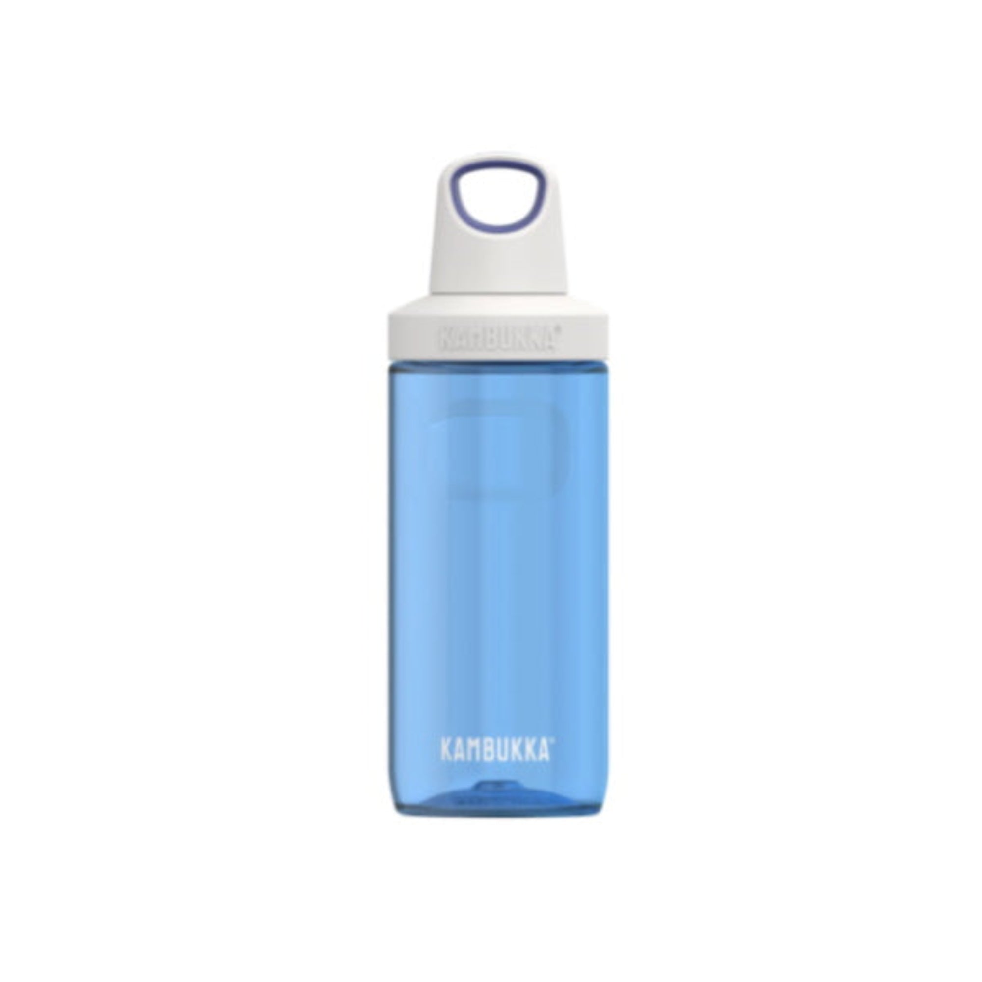 Kambukka Reno Saphire 500 ml – lekka butelka tritanowa, 100% szczelna, szeroki wlew, uchwyt pętelka, bez BPA, odporna na zapachy i promienie UV, kolor: niebieski