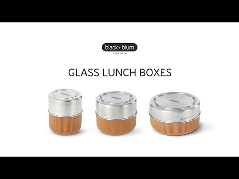 black blum glass bowl szklany lunchox