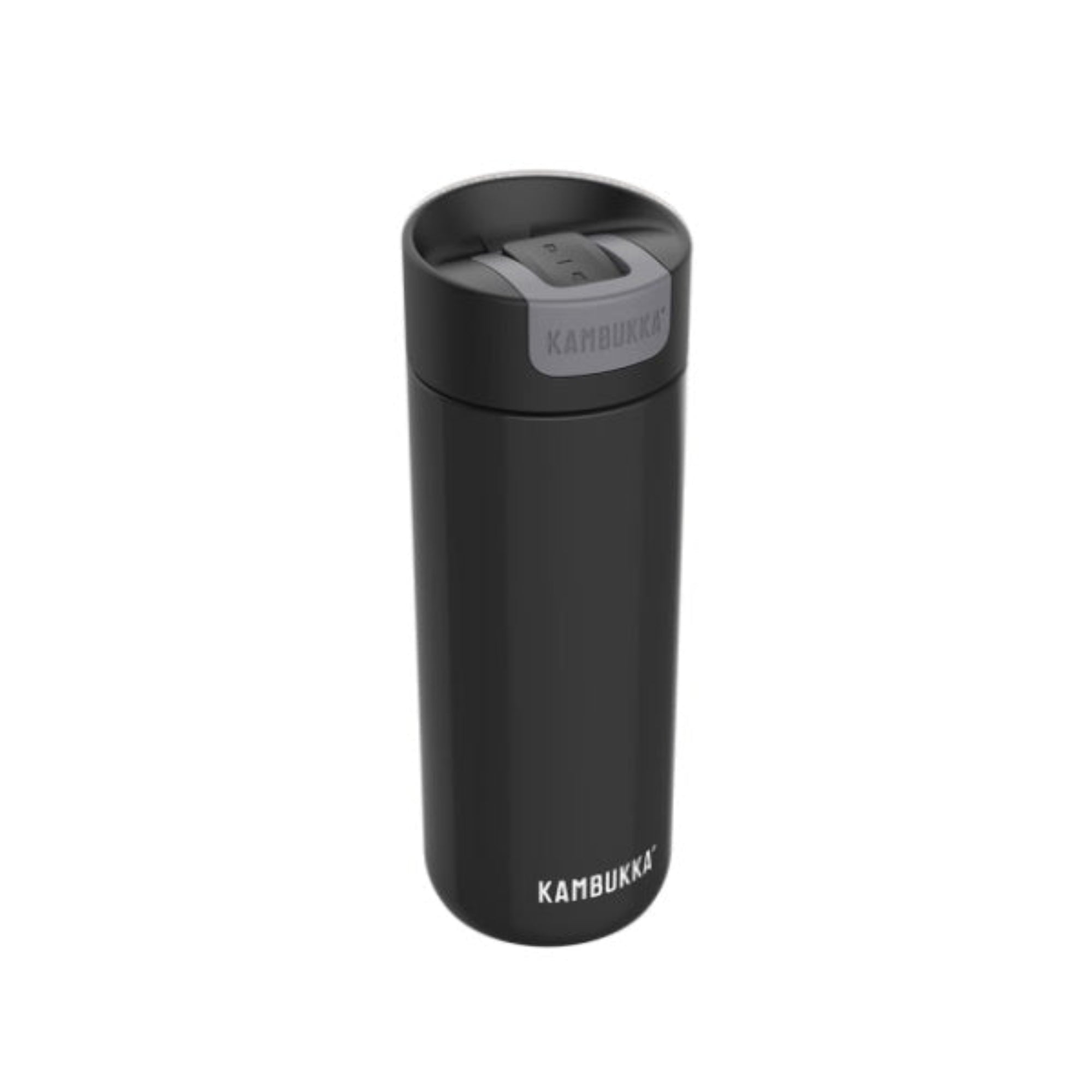 Kambukka Olympus Matte Black 500 ml – szczelny czarny kubek termiczny z silikonową podstawą i izolacją 11h/20h
