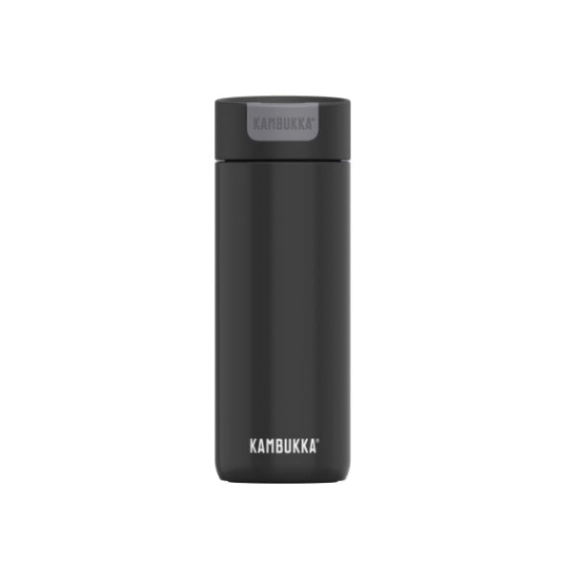 Kambukka Olympus Matte Black 500 ml – szczelny czarny kubek termiczny z silikonową podstawą i izolacją 11h/20h