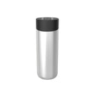Kambukka Olympus Stainless Steel 500 ml – szczelny srebrny kubek termiczny z silikonową podstawą i izolacją 11h/20h