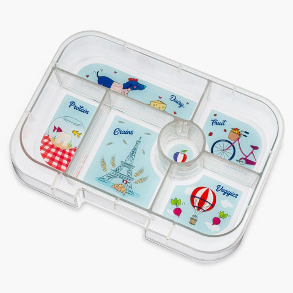 Yumbox Original Fifi Pink/Paris - lunchbox z 6 przegródkami, bezpieczny i idealny na różnorodne i szczelnie zapakowane posiłki, kolor: różowy