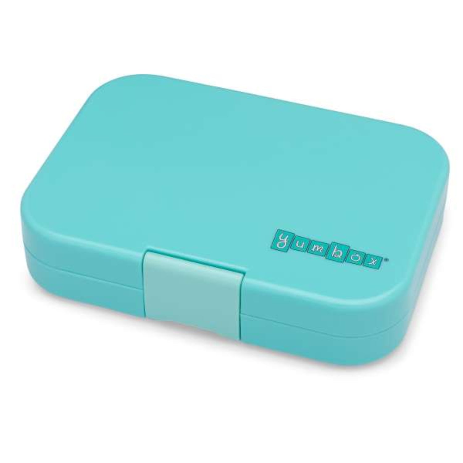 Yumbox Panino śniadaniówka dla dzieci Misty Aqua/Rainbow– 4 przegródki, szczelna pokrywka, idealny lunchbox do szkoły i przedszkola, kolor: turkusowy