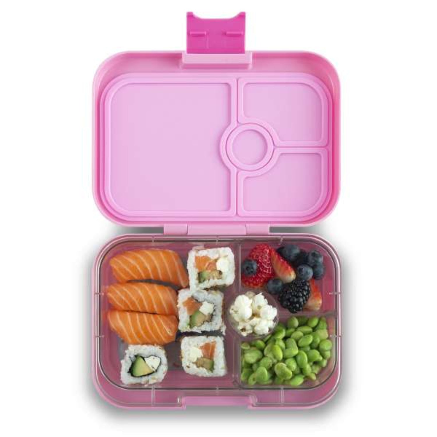 Yumbox Panino śniadaniówka dla dzieci Power Pink/Rainbow– 4 przegródki, szczelna pokrywka, idealny lunchbox do szkoły i przedszkola, kolor: różowy
