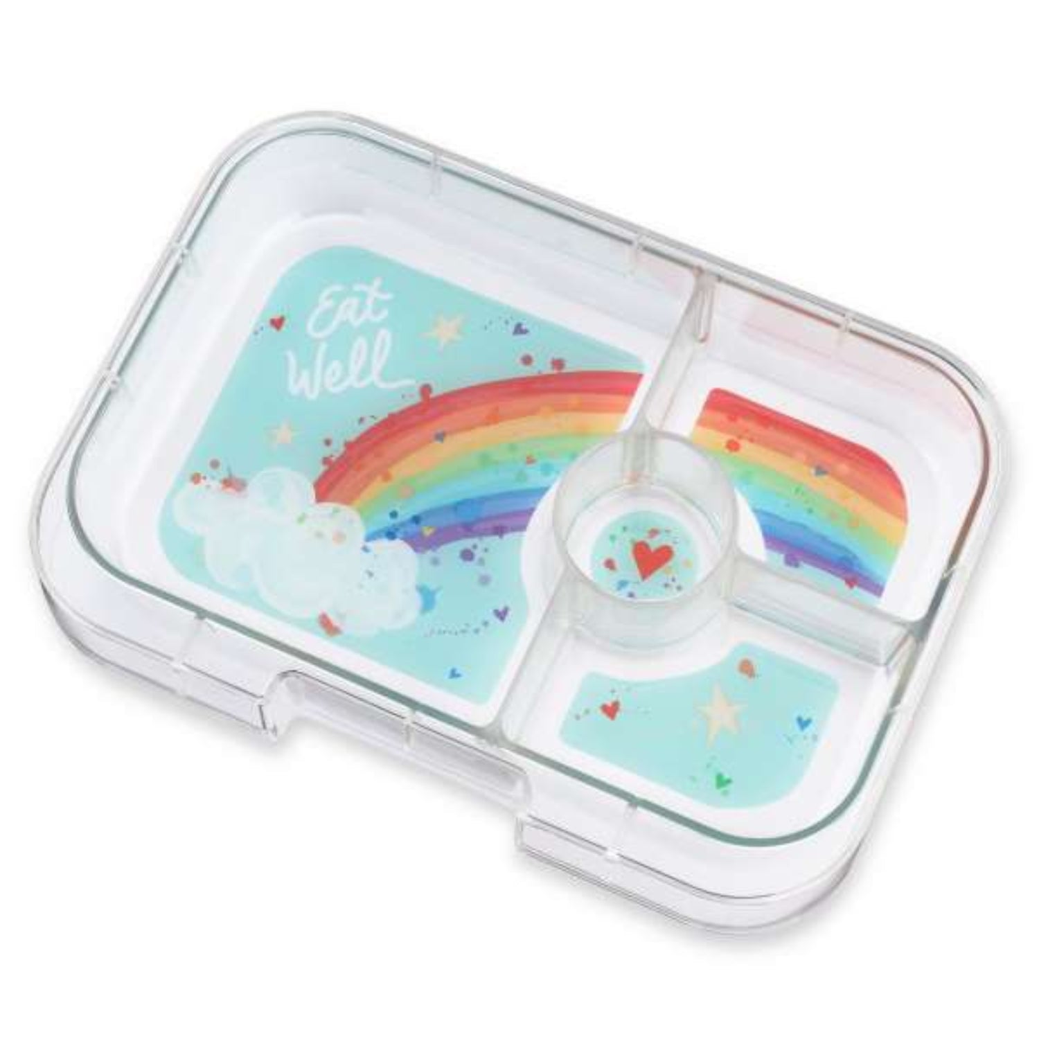 Yumbox Panino śniadaniówka dla dzieci Power Pink/Rainbow– 4 przegródki, szczelna pokrywka, idealny lunchbox do szkoły i przedszkola, kolor: różowy