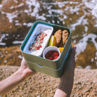 Monbento Temple L Coton – szczelny pojemnik 75 ml na sosy, dipy i jogurty. Kompatybilny z bento boxami, bez BPA, do mikrofalówki i zmywarki, kolor: szary