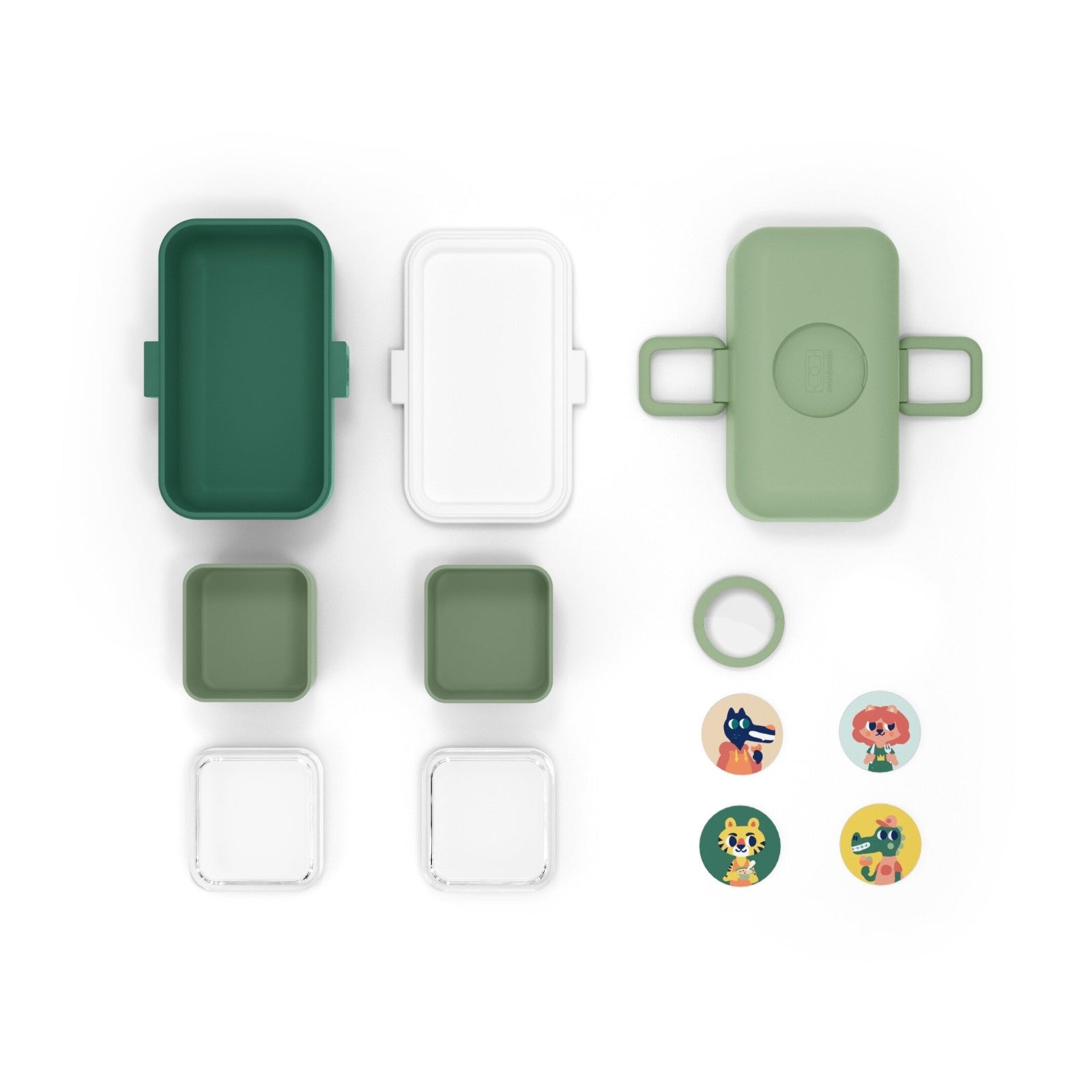 Dziecięcy bento box 800 ml Monbento Tresor w kolorze zielonym