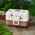 Monbento Tresor Fox – lunchbox dla dzieci z 3 pojemnikami. Lekki, szczelny i łatwy w otwieraniu. Idealny do szkoły, na wycieczkę i piknik, wzór: lis