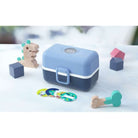 Monbento Tresor Infinity – lunchbox dla dzieci z 3 pojemnikami. Lekki, szczelny i łatwy w otwieraniu. Idealny do szkoły, na wycieczkę i piknik, kolor: niebieski