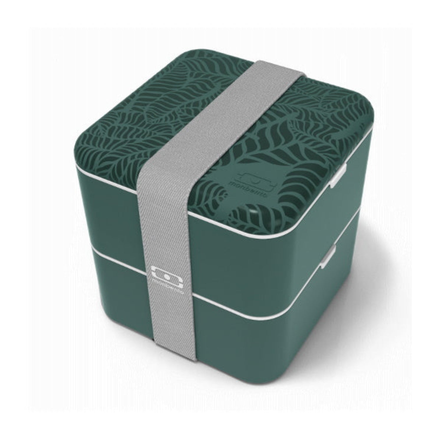 Monbento Square Jungle – francuski lunchbox 1,7 l z dwoma pojemnikami i separatorem. Szczelny, trwały i bez BPA. Idealny do pracy, szkoły i podróży, kolor: zielony