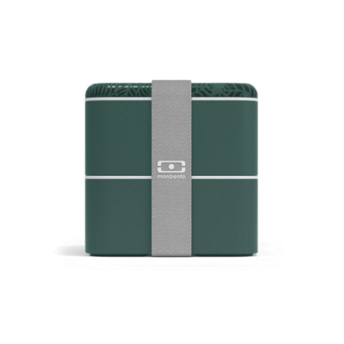  Monbento Square Jungle – francuski lunchbox 1,7 l z dwoma pojemnikami i separatorem. Szczelny, trwały i bez BPA. Idealny do pracy, szkoły i podróży, kolor: zielony