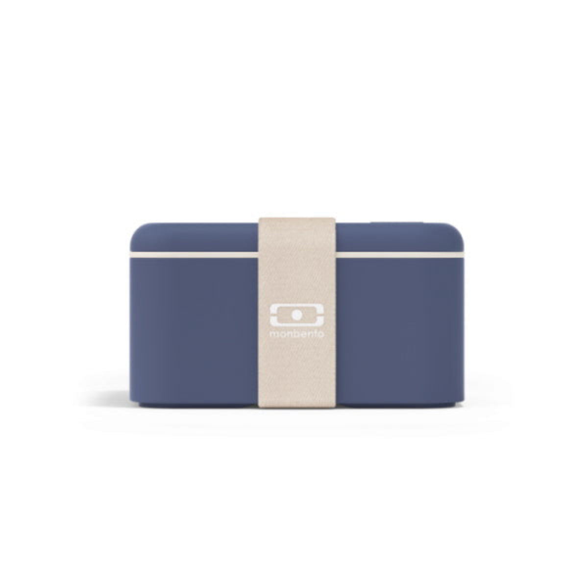   Monbento Square Natural Blue – francuski lunchbox 1,7 l z dwoma pojemnikami i separatorem. Szczelny, trwały i bez BPA. Idealny do pracy, szkoły i podróży, kolor: niebieski