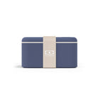   Monbento Square Natural Blue – francuski lunchbox 1,7 l z dwoma pojemnikami i separatorem. Szczelny, trwały i bez BPA. Idealny do pracy, szkoły i podróży, kolor: niebieski