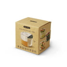 Black+Blum Lunch Bowl L grafitowy – szklany pojemnik z włóknem drewnianym i silikonowym wieczkiem. Szczelny, stylowy i odporny na wysokie temperatury