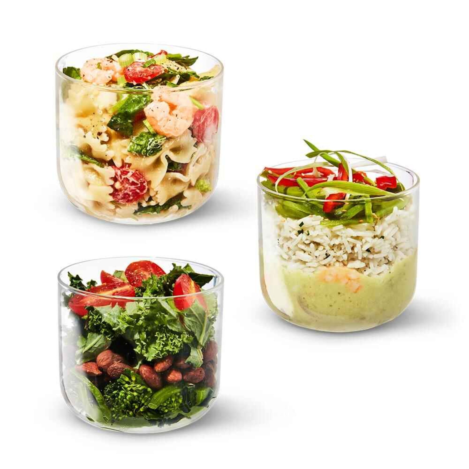 Black+Blum Lunch Bowl L jasnobrązowy – szklany pojemnik z włóknem drewnianym i silikonowym wieczkiem. Szczelny, stylowy i odporny na wysokie temperatury