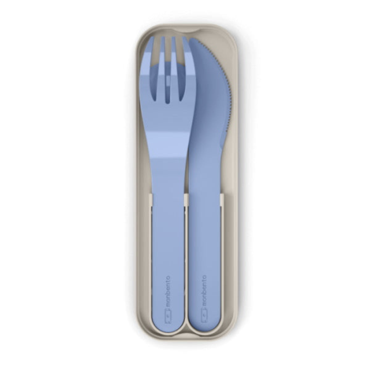 Monbento Pocket Color Infinity – zestaw 3w1 sztućców z etui, lekki, wielorazowy, bez BPA, idealny w podróży, kolor: niebieski