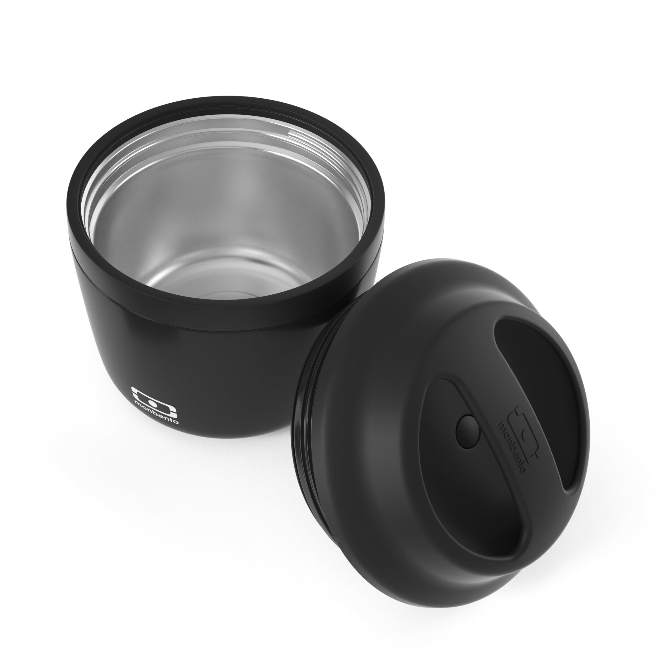 Monbento Element Onyx – termos obiadowy 550 ml. Utrzymuje ciepło do 10 h, 100% szczelny, stal nierdzewna 316. Idealny na zupy i obiady w podróży, kolor: czarny