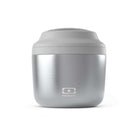 Monbento Element Silver – termos obiadowy 550 ml. Utrzymuje ciepło do 10 h, 100% szczelny, stal nierdzewna 316. Idealny na zupy i obiady w podróży, kolor: srebny