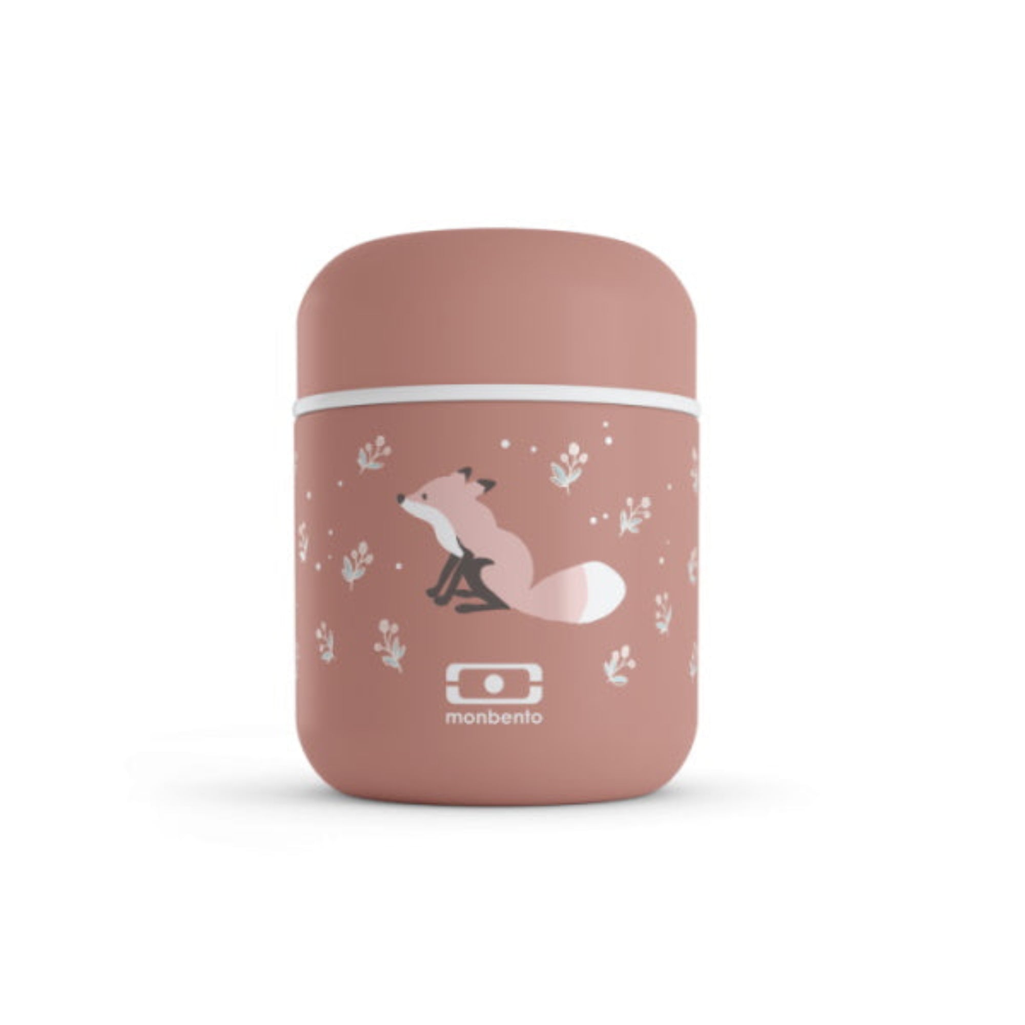 Monbento Capsule Fox – termos dla dzieci 280 ml. Utrzymuje ciepło do 5 h, 100% szczelny i lekki. Idealny na zupę, owsiankę czy makaron w podróży, wzór: lis