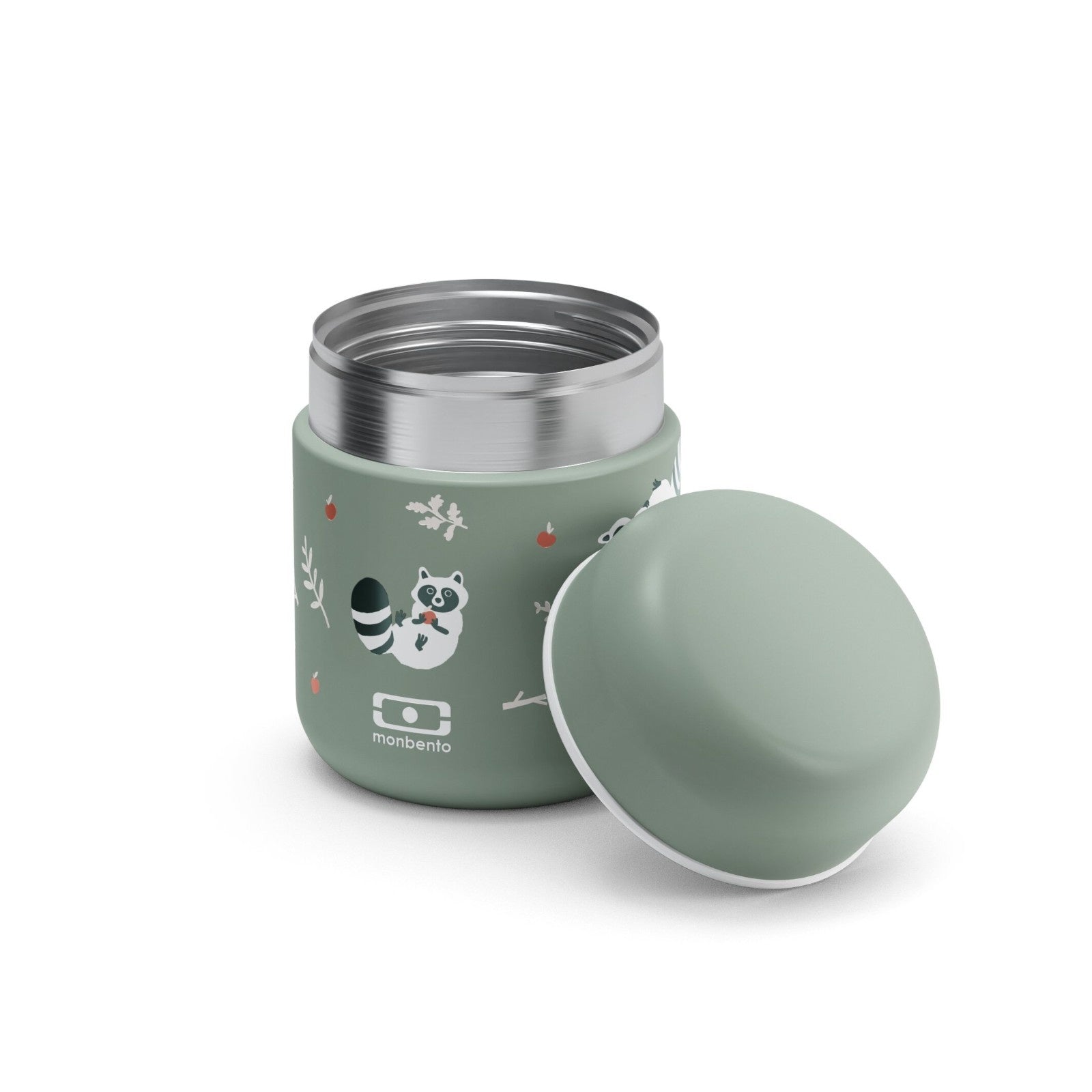 Zielony mały termos na jedzenie dla dzieci Monbento Capsule 280 ml Szop