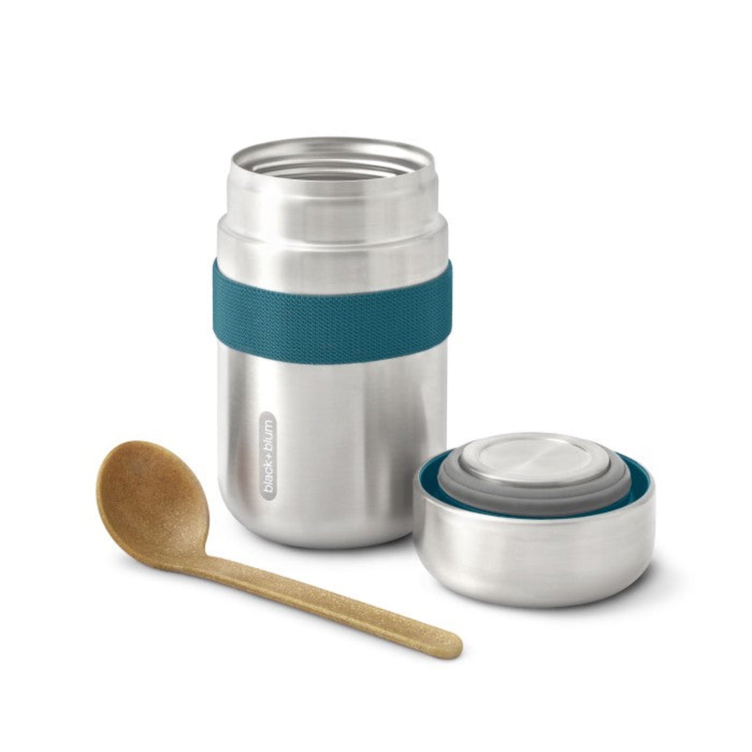 Black+Blum Flask Food 400 ml – morski termos obiadowy ze stali nierdzewnej, szczelny, elegancki i trwały. Ciepło do 6h, zimno do 8h