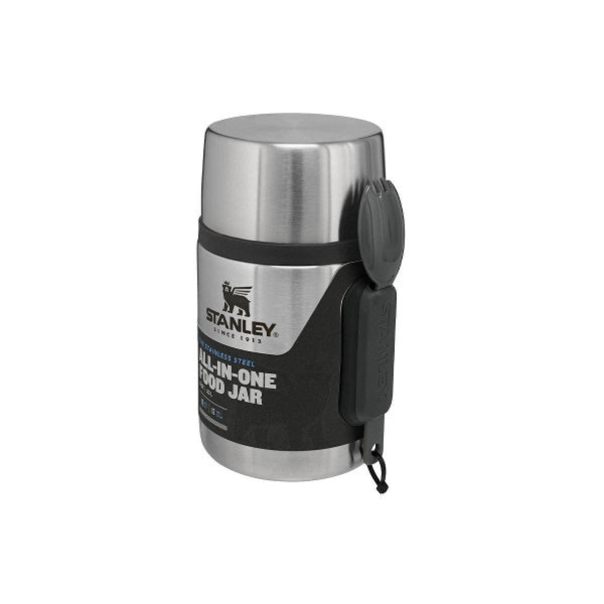 Stanley Adventure – termos obiadowy 12h izolacji, stal nierdzewna 18/8, szeroki wlew 9,4 cm, miska w nakrętce, łyżko-widelec w zestawie.
