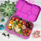Lekkabox Koty – zestaw 6 mini widelczyków z motywem kotów, idealne do bento boxów, owoców, warzyw i przekąsek dla dzieci.
