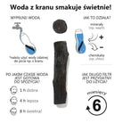 BLACK+BLUM EAU GOOD uniwersalny węglowy wkład filtrujący ze stelażem Black+Blum Water Bottles | TwójLunchBox